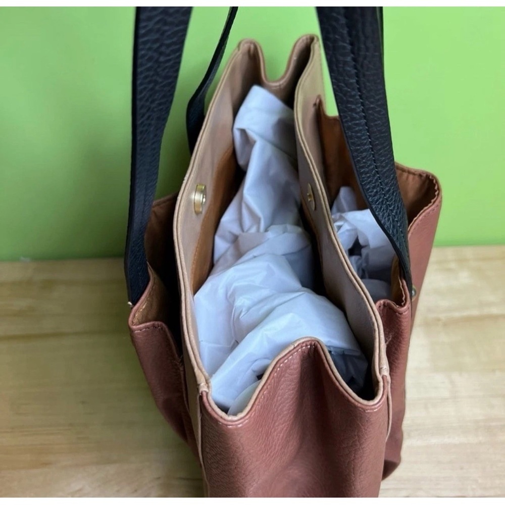 Relic Make Today Great Bag preppyOf Brown Snap Tote Purse Bag - Picture 6 of 11